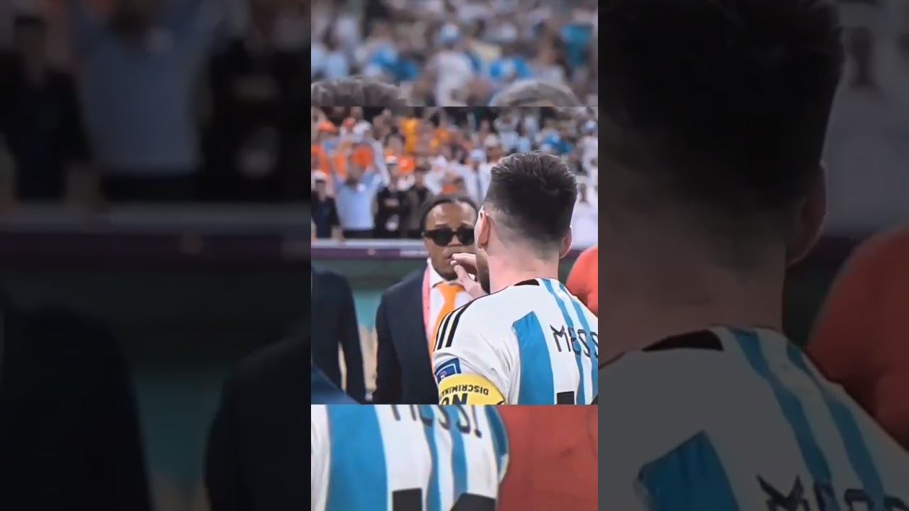 Messi angry at Netherlands 🇳🇱 coach van Gaal 🤯||Argentina vs Netherlands || #football #shorts #messi