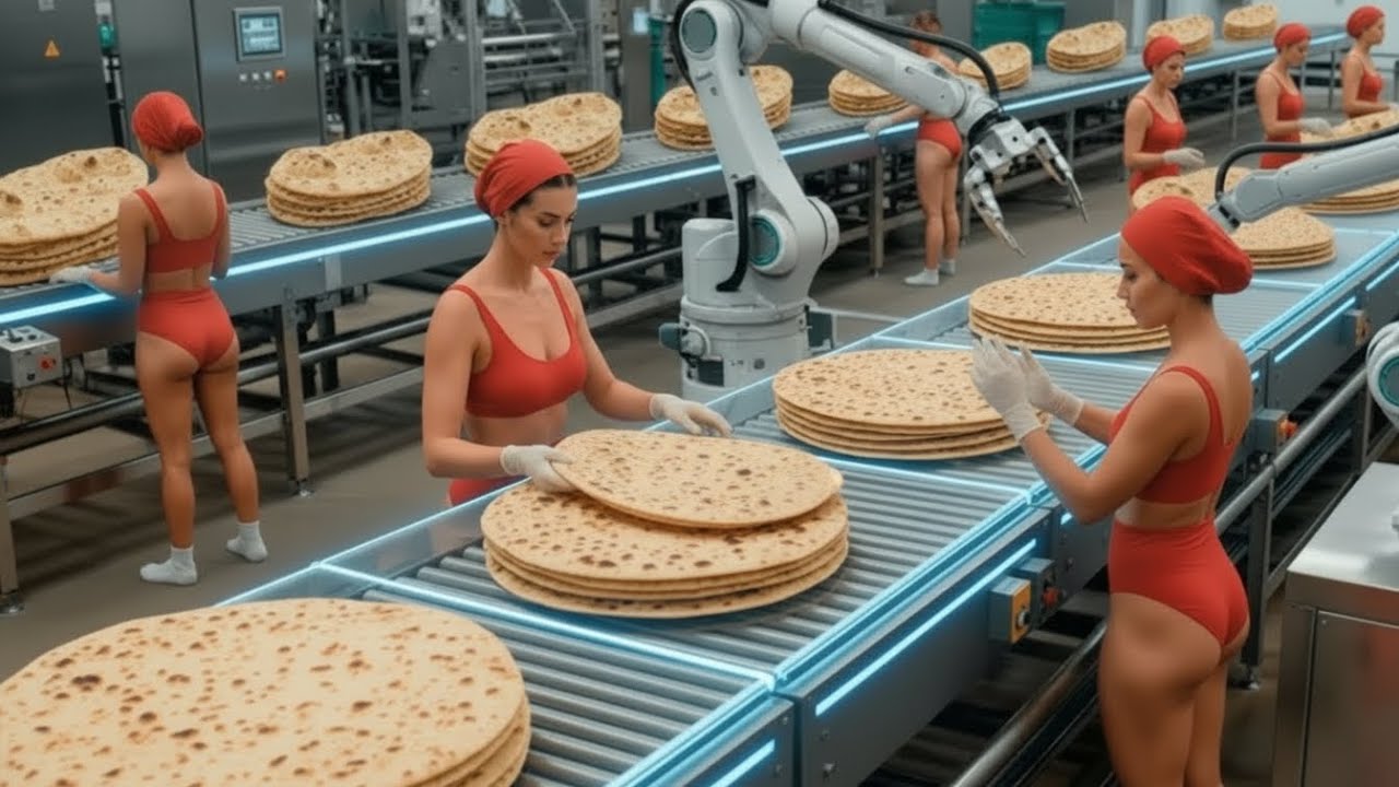 Inside a Chapati Factory: Watch Soft, Golden Flatbreads Puff to Perfection