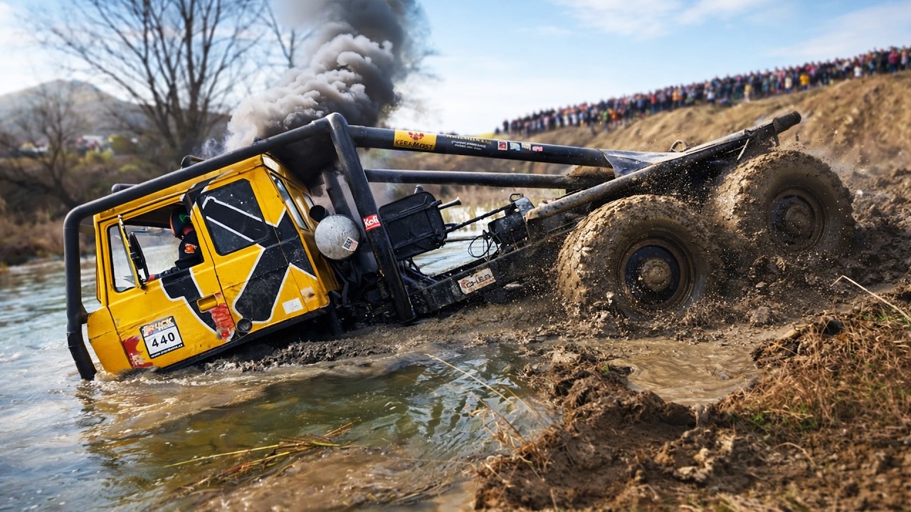 W12 6x6 Beast in Deep Mud Water | Ultimate Power - Truck Trial Milovice 2026