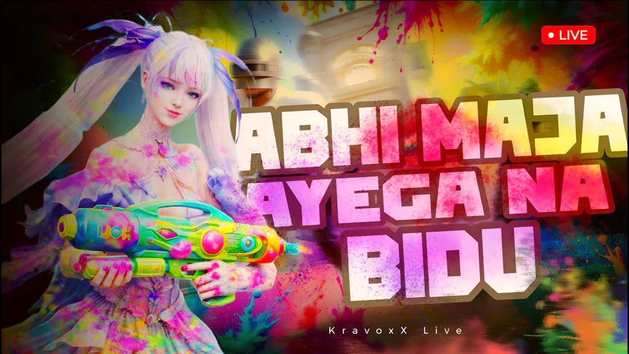 🔴 BGMI Holi Special LIVE 🌈 l Aaj Sirf Rang Aur RUSH 🔥 l Hindi Staream l KravoxX Live  #BGMIliveIndia
