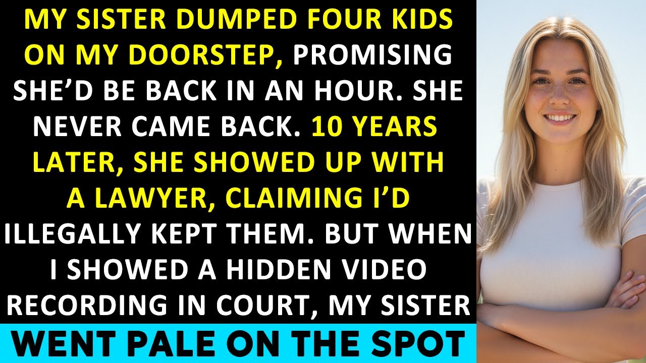 My Sister Left Me Her Four Kids, “I’ll Be Back In An Hour.” 10 Years Later, She Accused Me...
