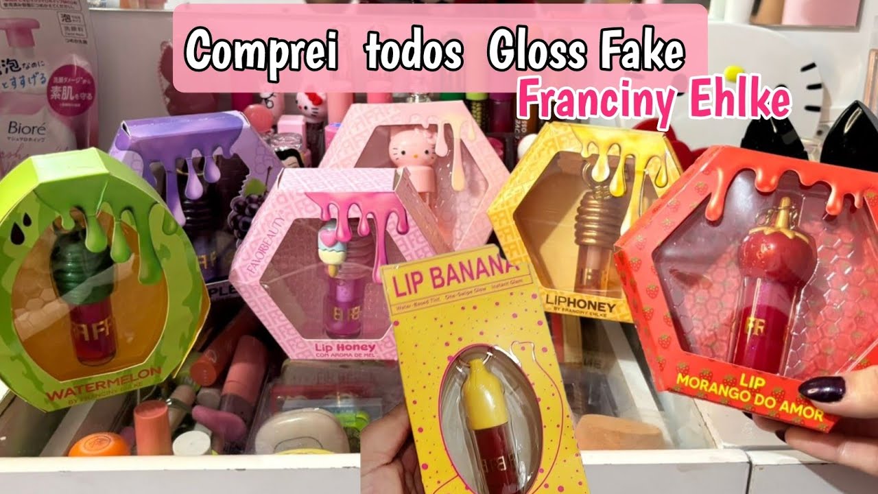 Comprinhas de Autocuidado|Maquiagem•gloss fake Franciny Ehlke #autocuidado#makeup#fy 