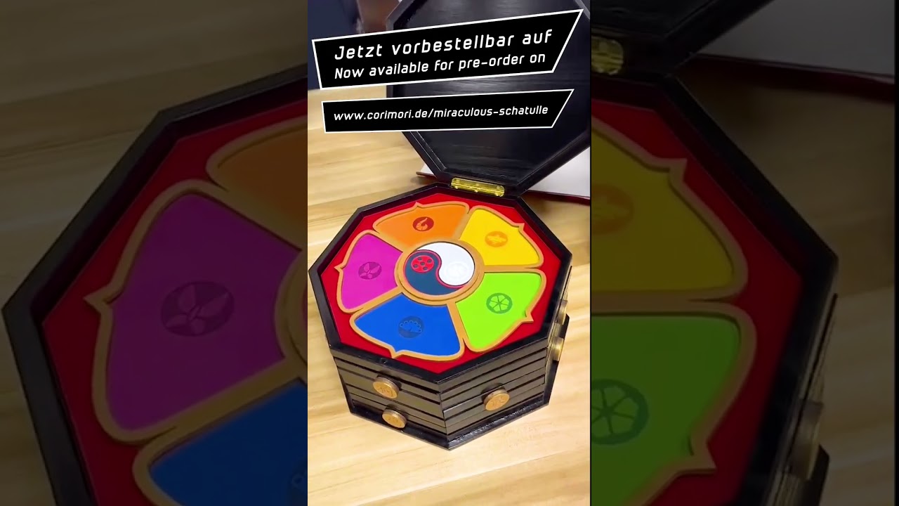 Miraculous Ladybug Schatulle aus Holz | original & offiziell lizensiert |&nbsp;Master Fu Miracle Box 26cm