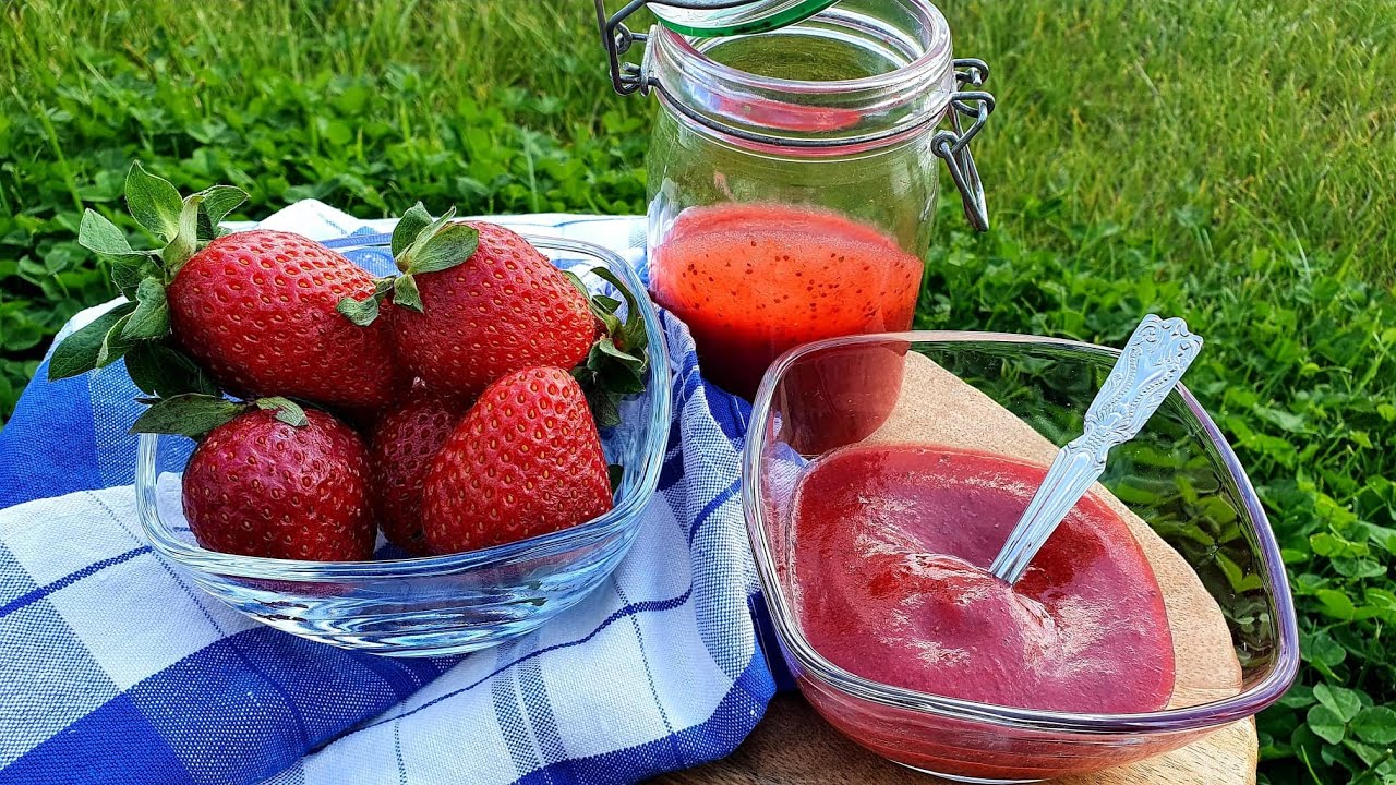 🍓 Sos z truskawek jako szybki sos do deserów 🍨 czy polewa do sernika 🍰 Sosy do ciast / Nasze dania