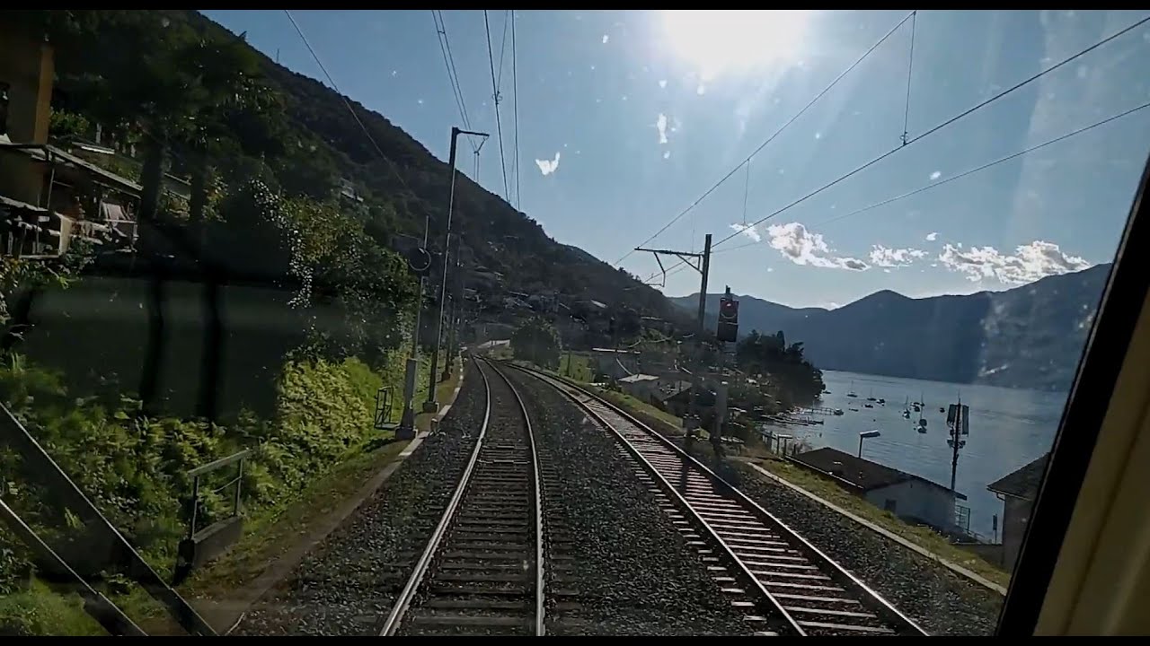 Train cab ride Bellinzona - Luino