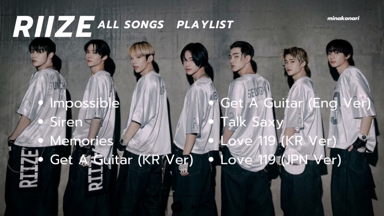 Updated RIIZE All Songs Playlist 2023-2024