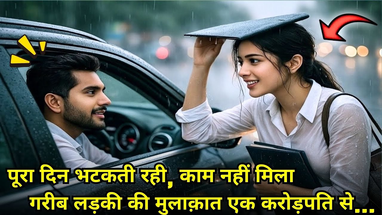 पूरा दिन भटकती रही, काम नहीं मिला — गरीब लड़की की मुलाक़ात एक करोड़पति से