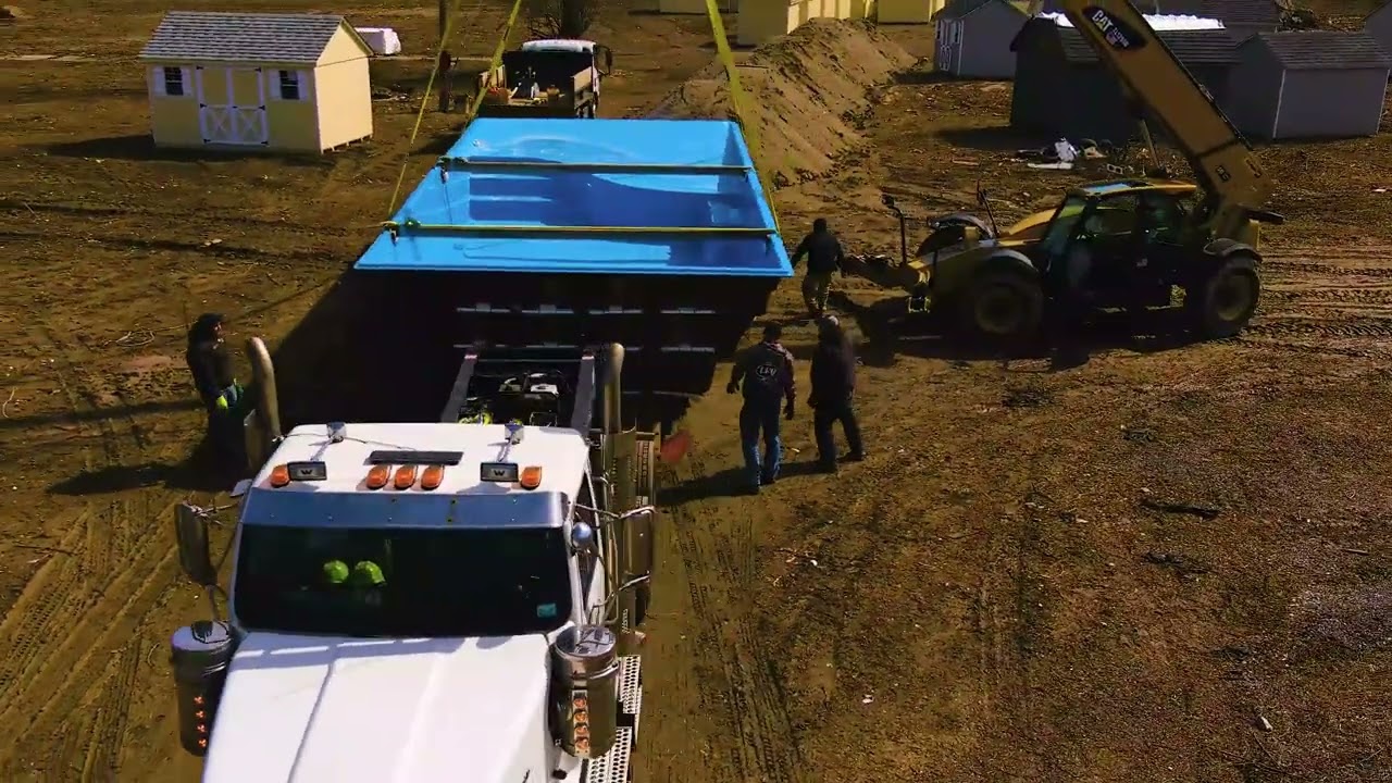 Pool delivery and install