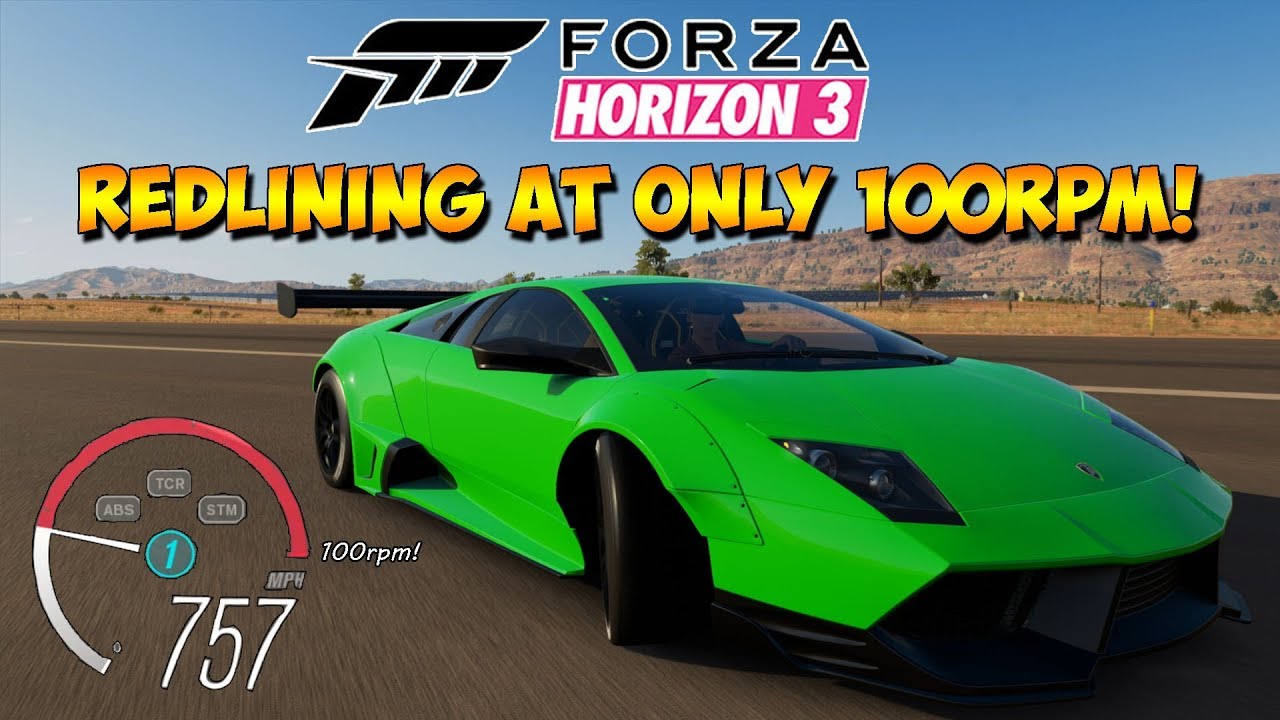 Forza Horizon 3 - Modded Cars With 100RPM Redline - Dev Mods