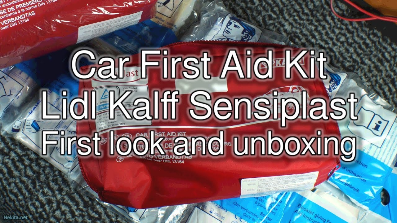 Car First Aid Kit - Lidl Kalff Sensiplast - First look and unboxing