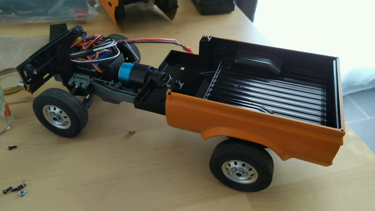 Wpl D12 C24 body simple gyro brushless build