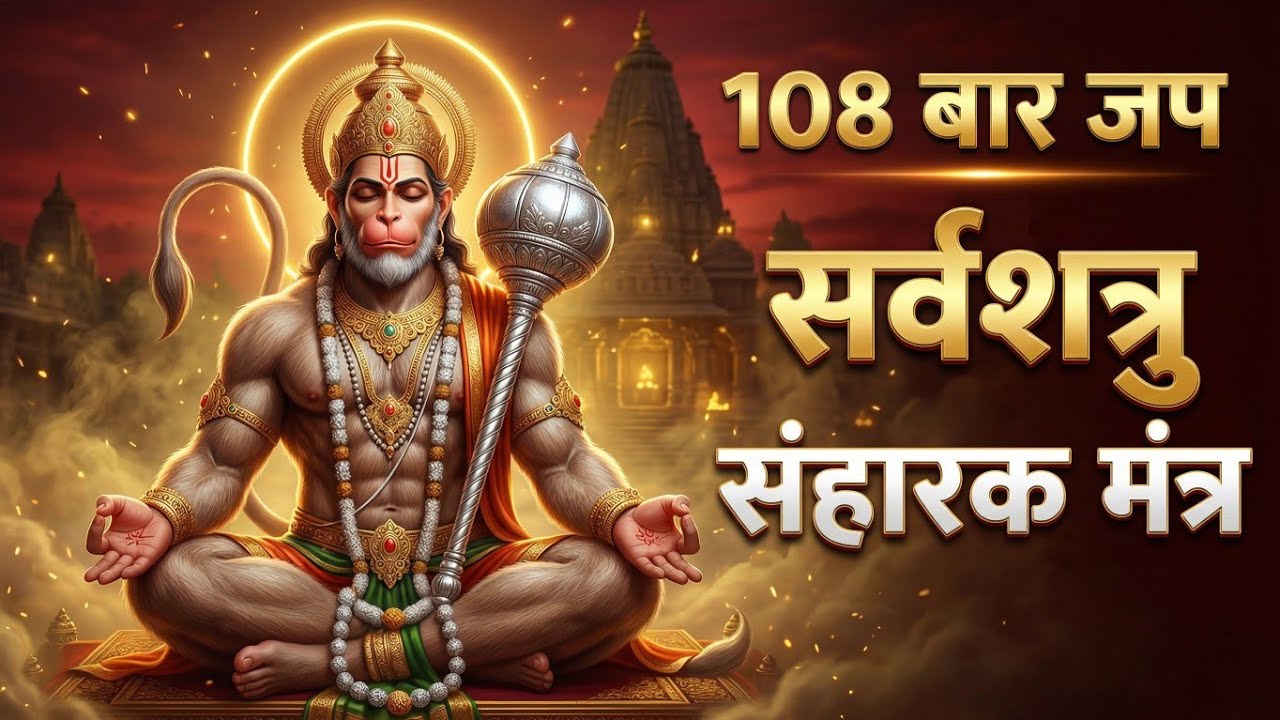 महाशक्ति हनुमान मंत्र| 108 बार जाप|सच्चे दिल से इस मंत्र को सुनेगा उसकी सभी बढ़ाएं दूर होगी #jaap108