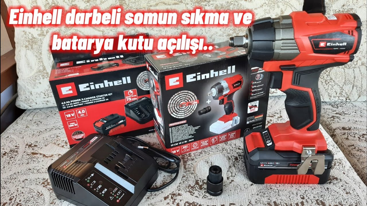 Einhell TP-CW Lİ BL Somun sıkma ve batarya kutu açılışı.. #einhell