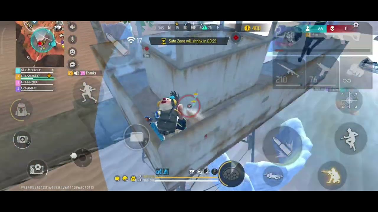 Free Fire Tournament Highlights 😎💣💥😎(TEAM AFX)