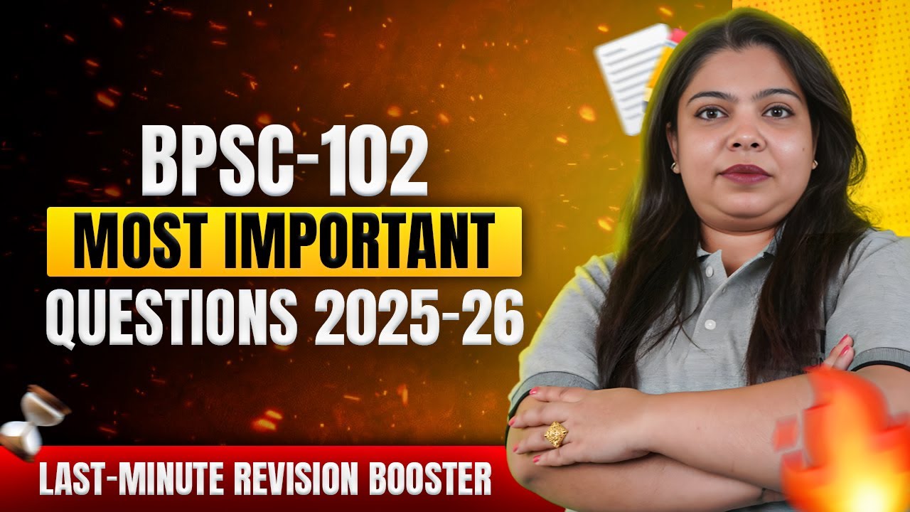 BPSC 102 Solved Question Paper | Constitutional Government And Democracy in India 3rd Semester