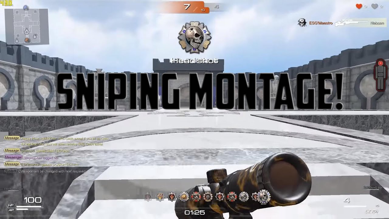 Sniping montage! SKILL Special Force 2