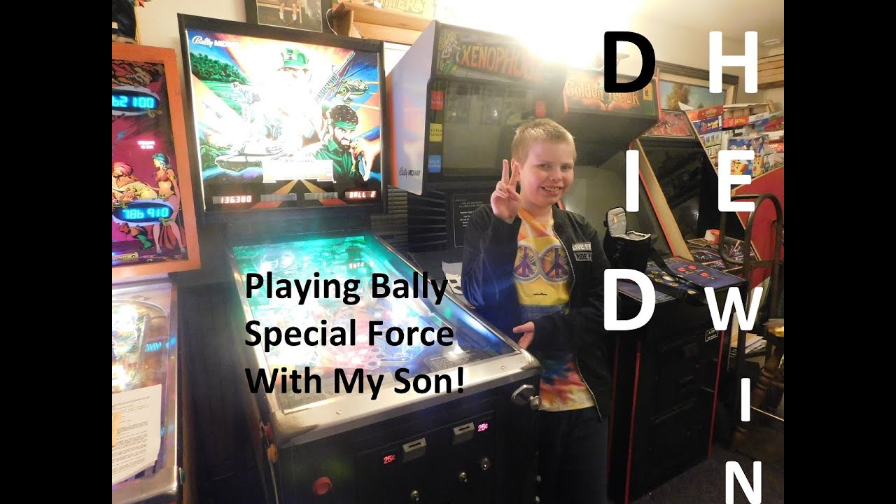 Playing Against My Son On A Bally Special Force Pinball {Will He Beat Me?}