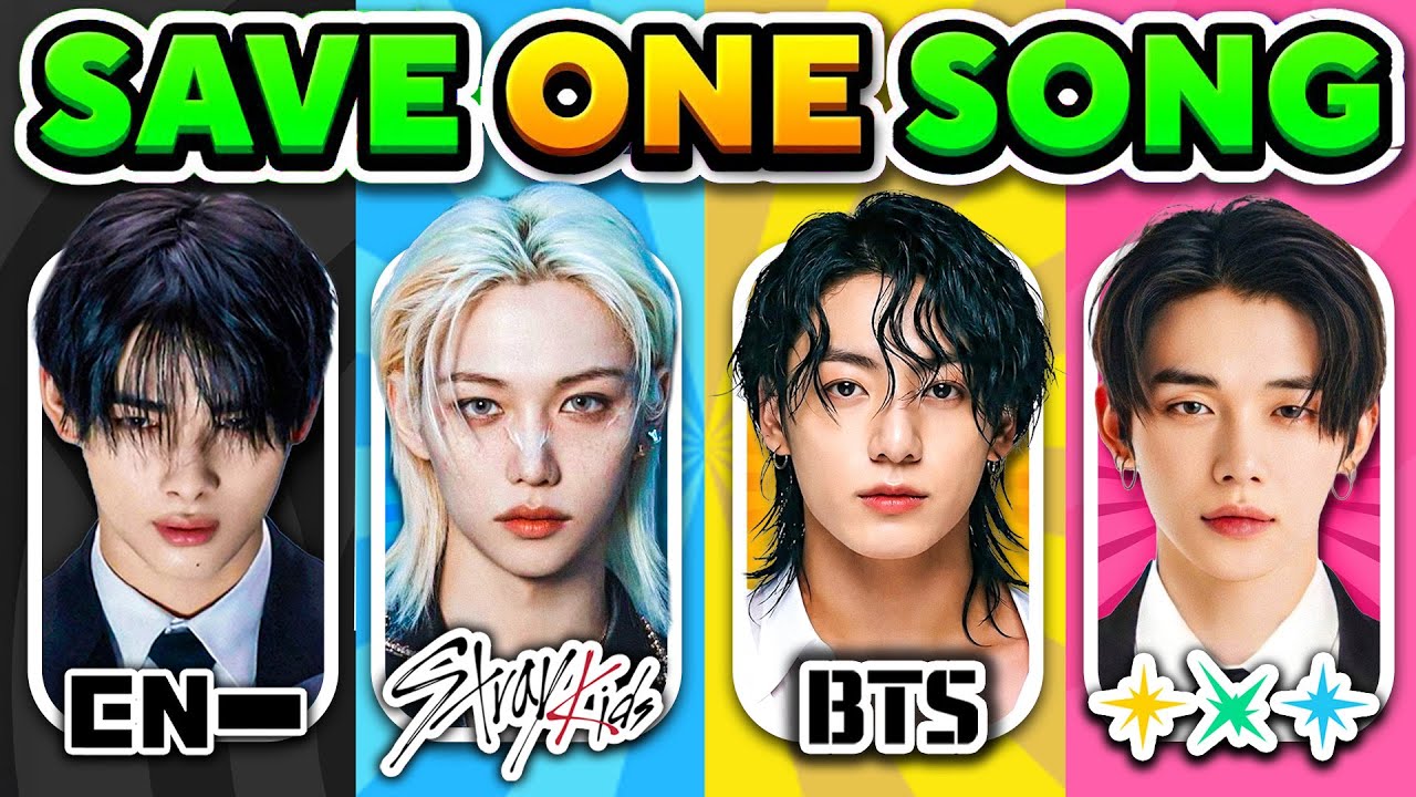 STRAY KIDS vs TXT vs BTS vs ENHYPEN - SAVE ONE SONG 🎵 KPOP QUIZ 2025