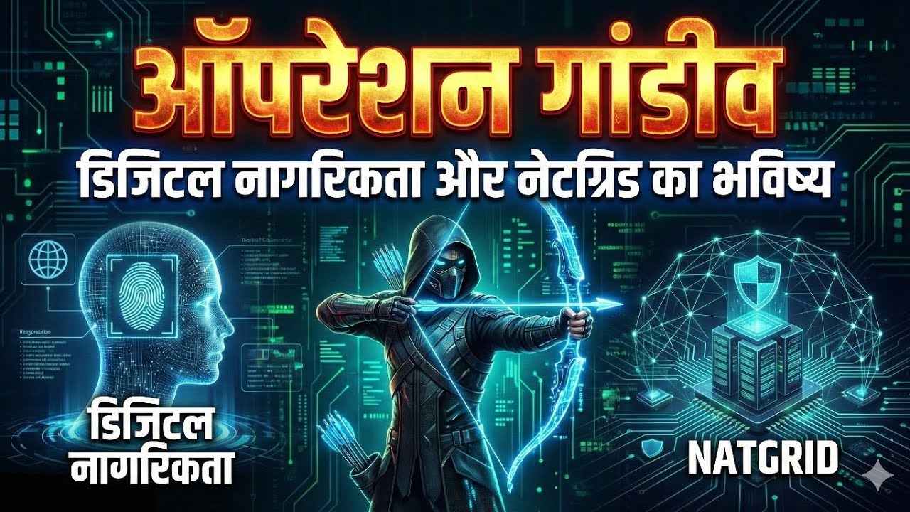 ऑपरेशन गांडीव:भारत का नया डिजिटल 'चक्रव्यूह'? | Digital Citizenship & NATGRID Future Explained'