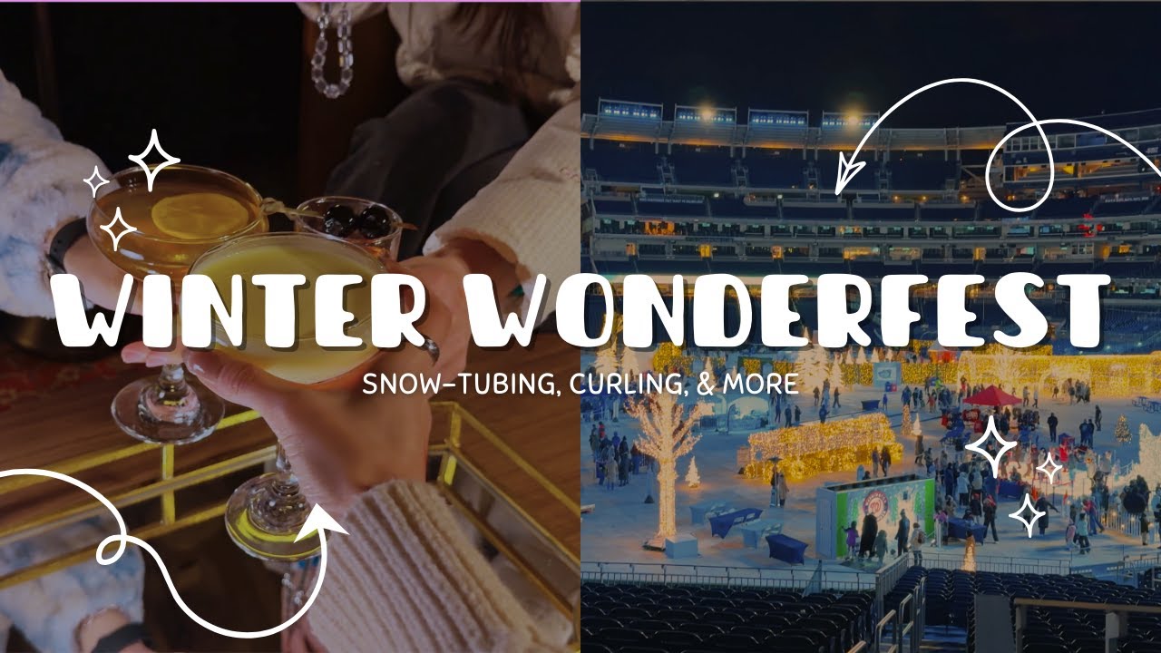 Вечер на фестивале Winter Wonderfest ❄️ | Катание на тюбингах, кёрлинг и тайный бар в стиле спикизи