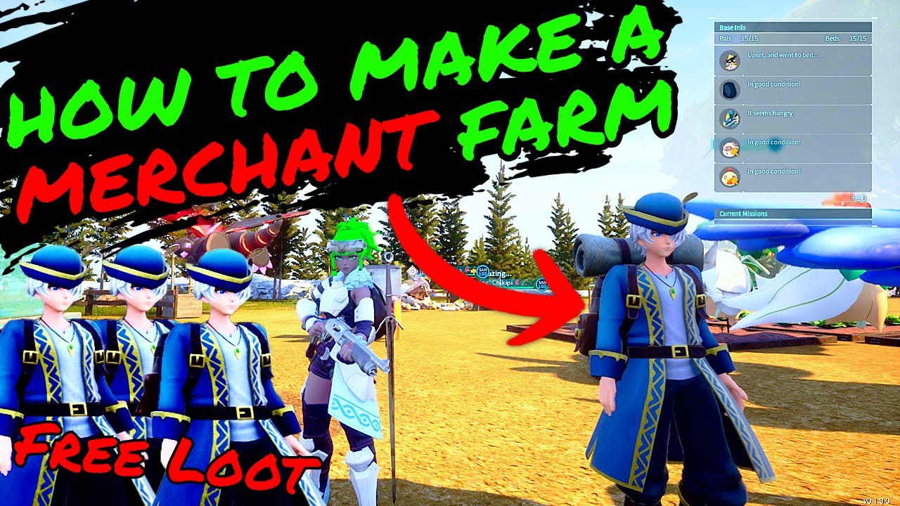 How To FARM MERCHANTS and CAPTURE THEM IN PALWORLD!!!