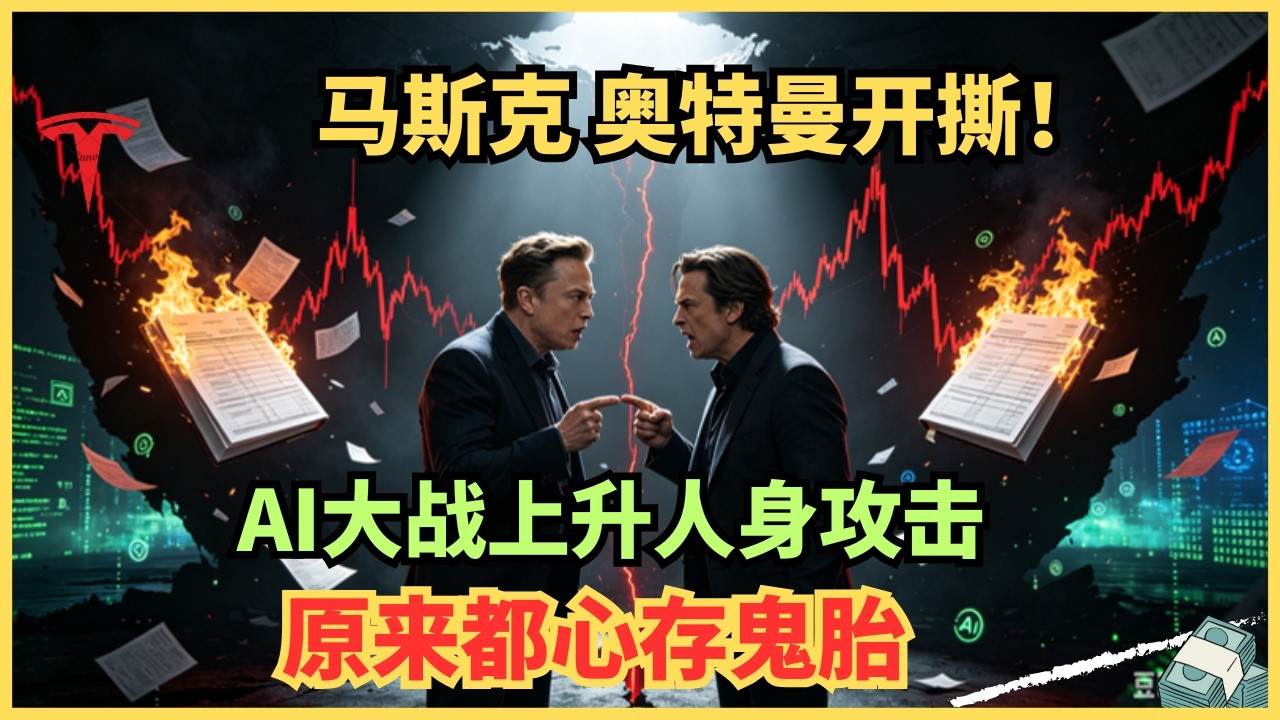 马斯克和山姆的骂战升级！苹果诉讼Openai，AI双王疯狂互撕背后，掩盖着两本随时引爆的万亿账单