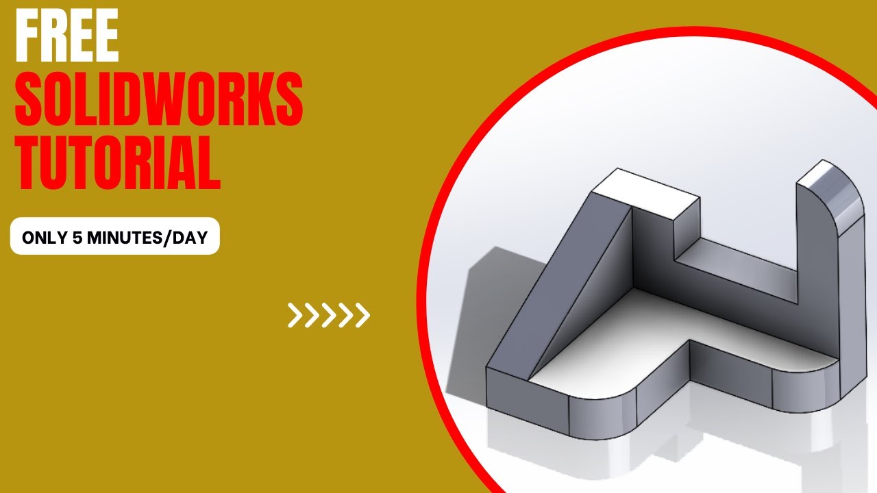 Solidworks Tutorial From ZERO (Lesson5) 👀 #creative #solidworks #learning