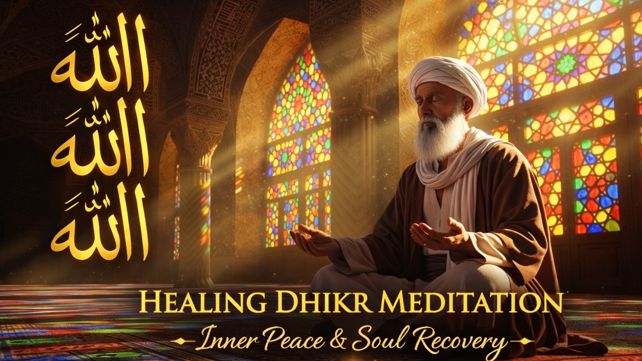 Healing Dhikr Meditation | Allah Allah Allah | Inner Peace & Soul Recovery | Sufi Music