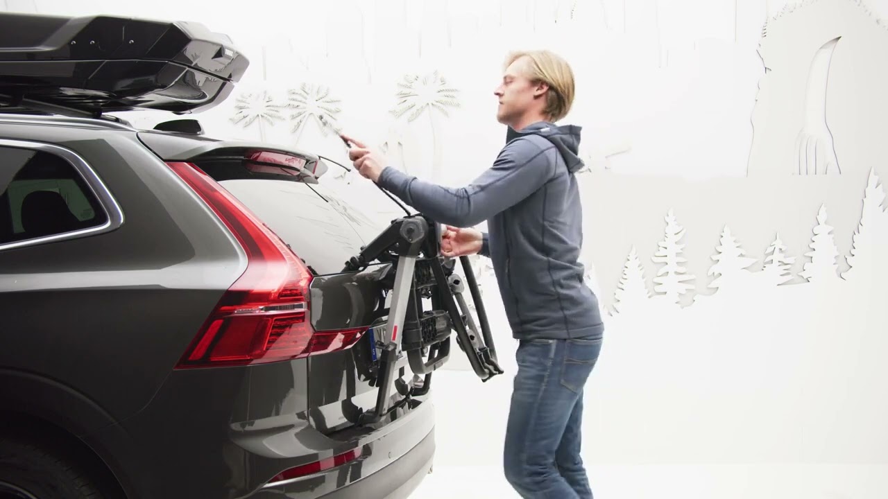 Bagażnik rowerowy na klapę bagażnika. Trunk Bike Rack   Thule OutWay Platform Easy Mounting Tutorial