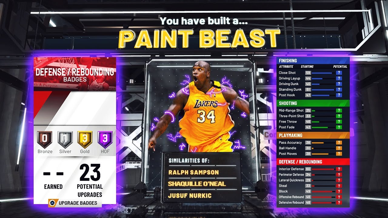 DOMINATE Like SHAQ in the Paint! Best Center Build in NBA 2K20!