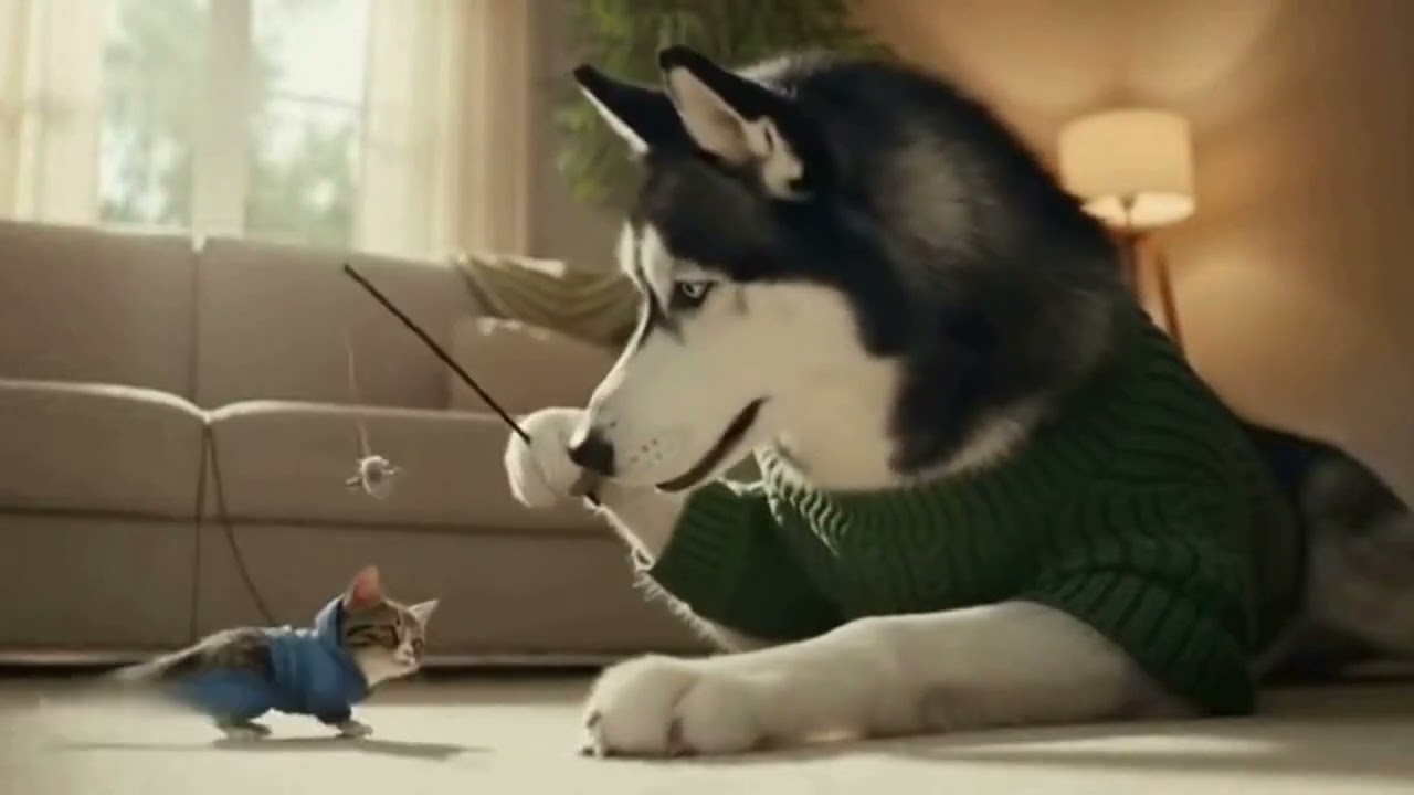 Husky and Kitten’s Friendship 🥰🐾 | The Cutest Unlikely Bond Ever