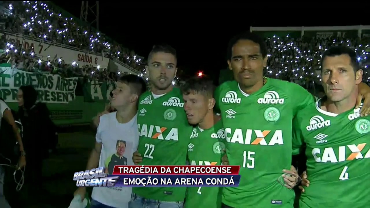 Homenagem à Chape na Arena Condá emociona o país