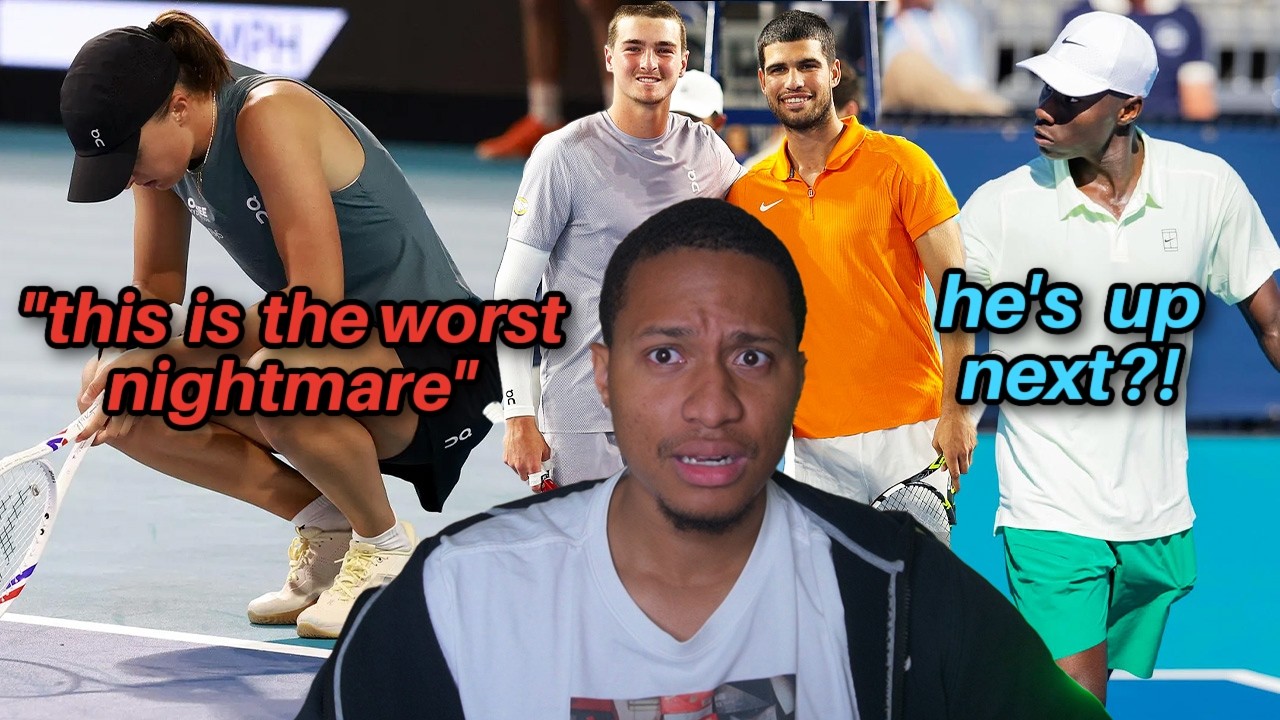 Swiatek reveals mental struggles after Miami loss, Alcaraz vs Fonseca, Kouame makes history