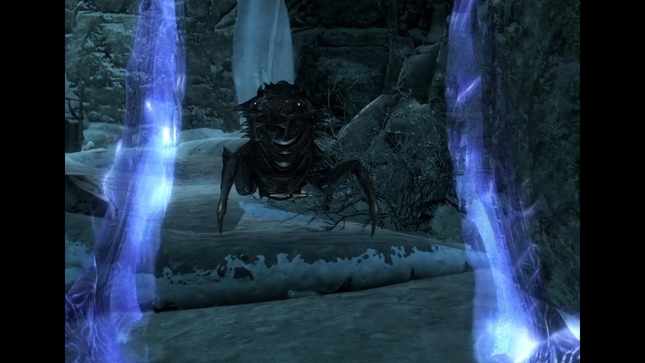 Skyrim- We Found a Falmer Cave on our way to College pt.46