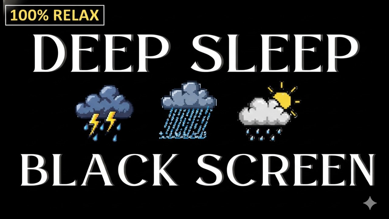 DEEP SLEEP RAIN (No Ads) | 【即落ち注意】脳を休める深い雨音。朝まで熟睡。