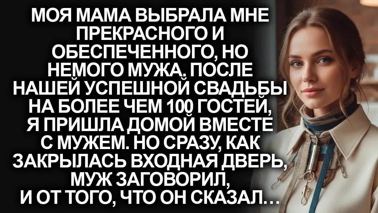 После того как я вышла замуж за немого мужа, он заговорил, когда мы пришли домой…
