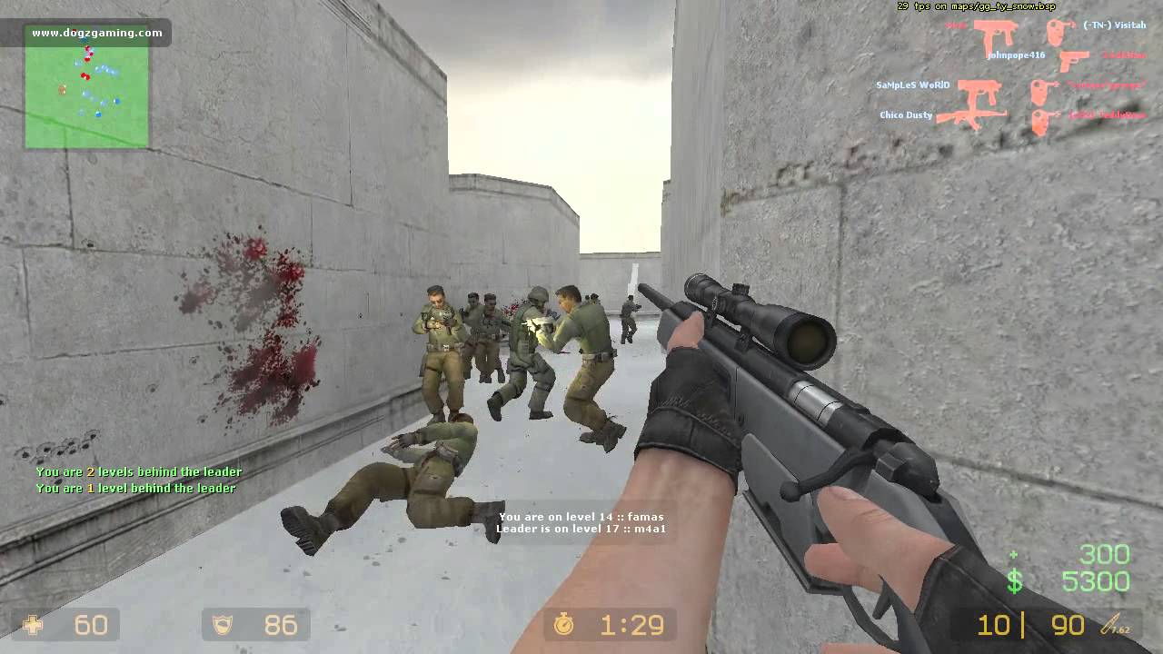 Counter Strike Source Gun Game HD Map: Snow