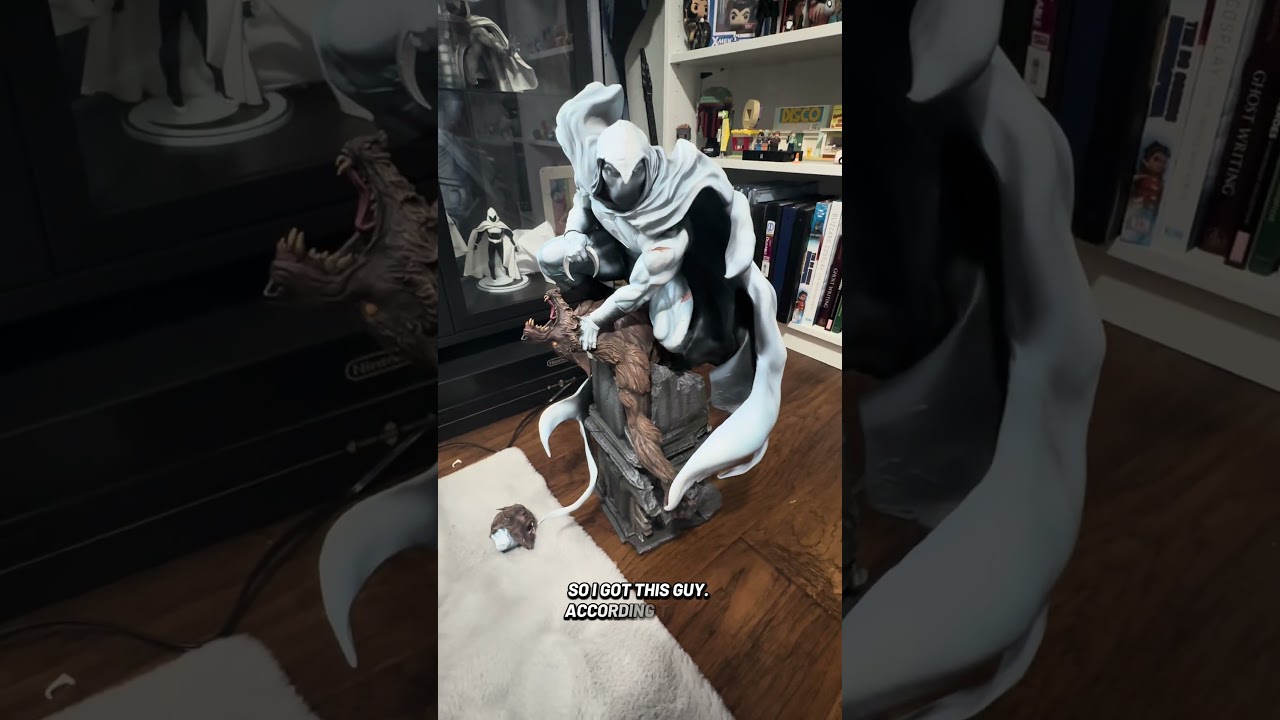 I need display/shelf recommendations for this big boy moon knight statue!