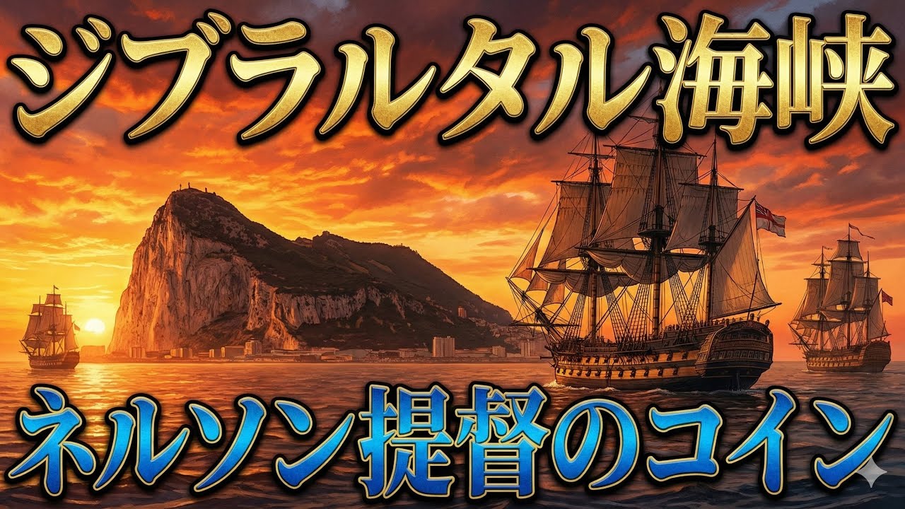 ジブラルタル海峡　ネルソン提督のコイン