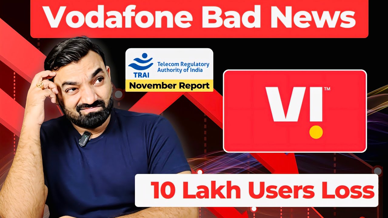 TRAI Report Of November 2025 - Vodafone Idea BiG Loss #telecomnews #vodafoneidea #jio #airtel #bsnl