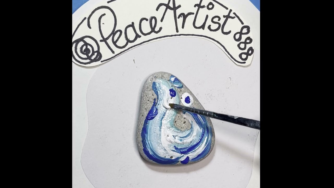 9. DIY painting stones. Part 1: painting the background on stones