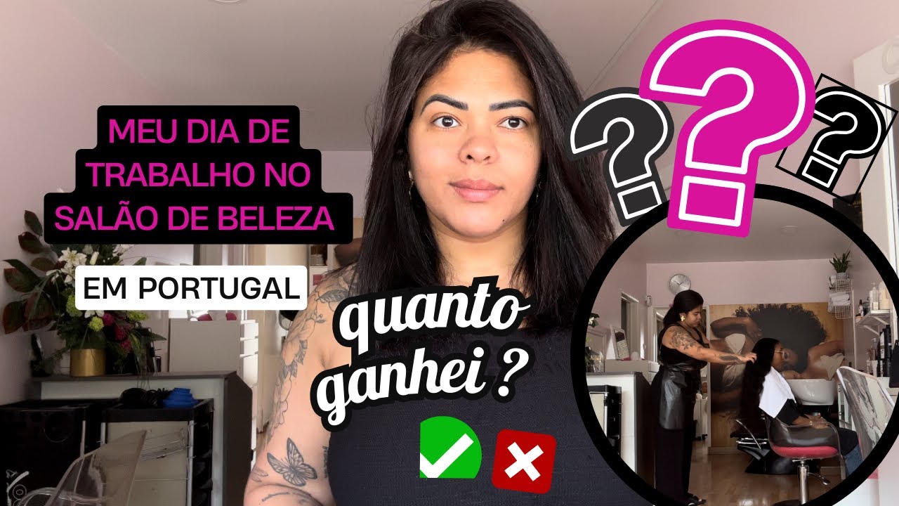 QUANTO GANHA UMA CABELEIREIRA EM PORTUGAL 2024