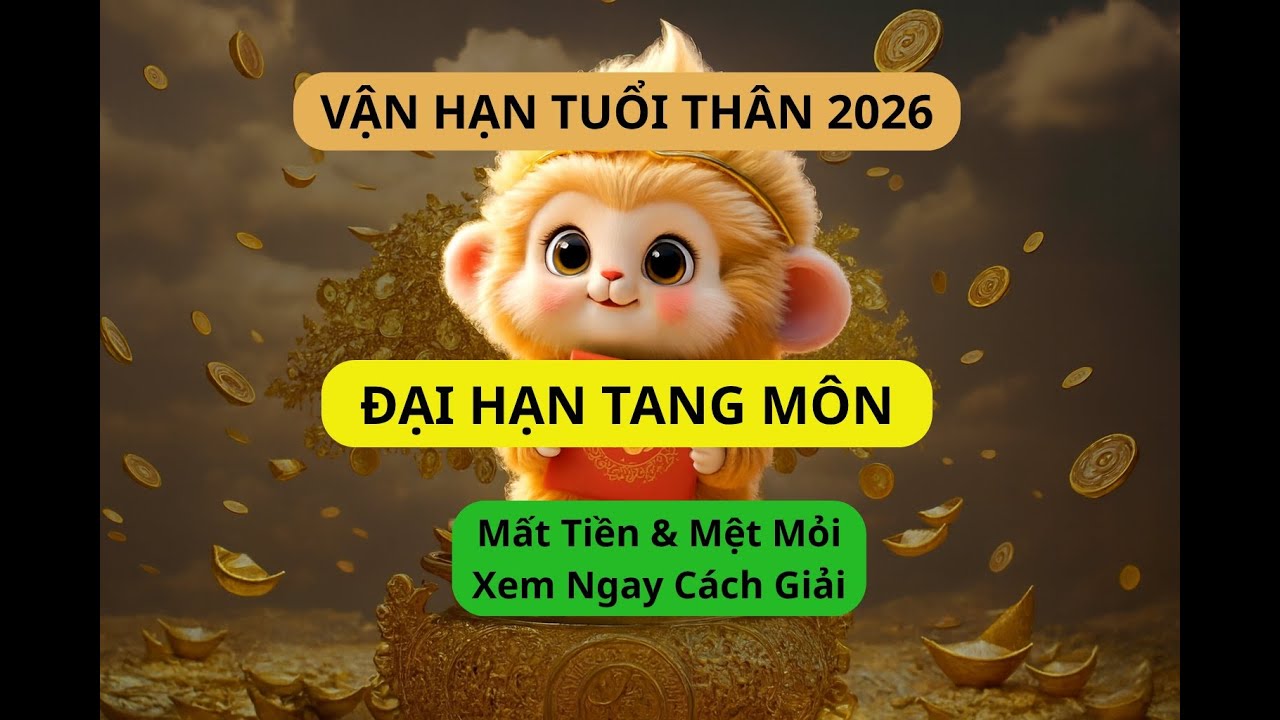 VẬN HẠN TUỔI THÂN 2026: Gặp Đại Hạn TANG MÔN - ĐỊA TÁNG, Cảnh Báo Mất Tiền & 