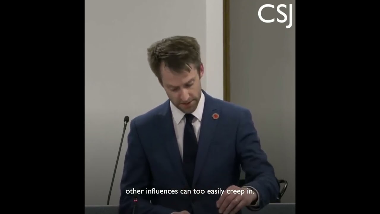 Sam Rowlands MS holds a debate on the CSJ's Lost Boys report in the Welsh Senedd