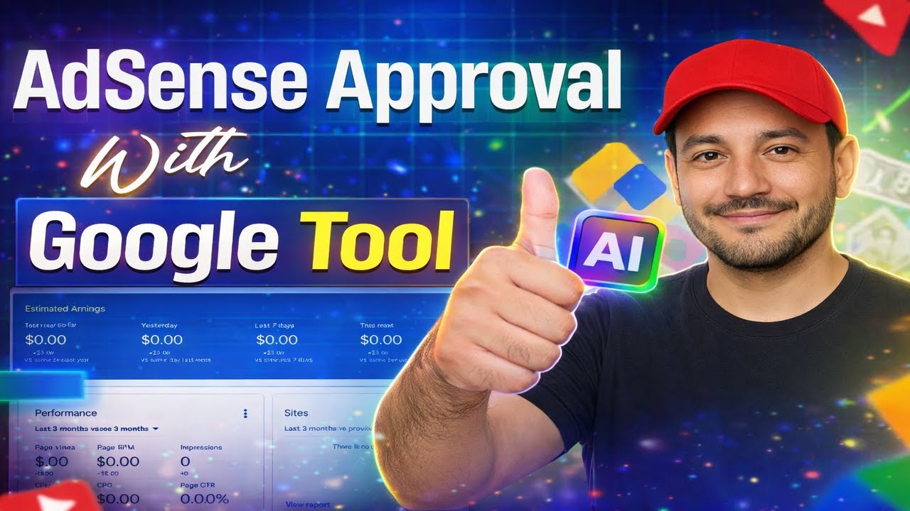 Google AdSense Approval Organic Method 2026 | Google Tools & Studio Se Step by Step & Fast  Approval