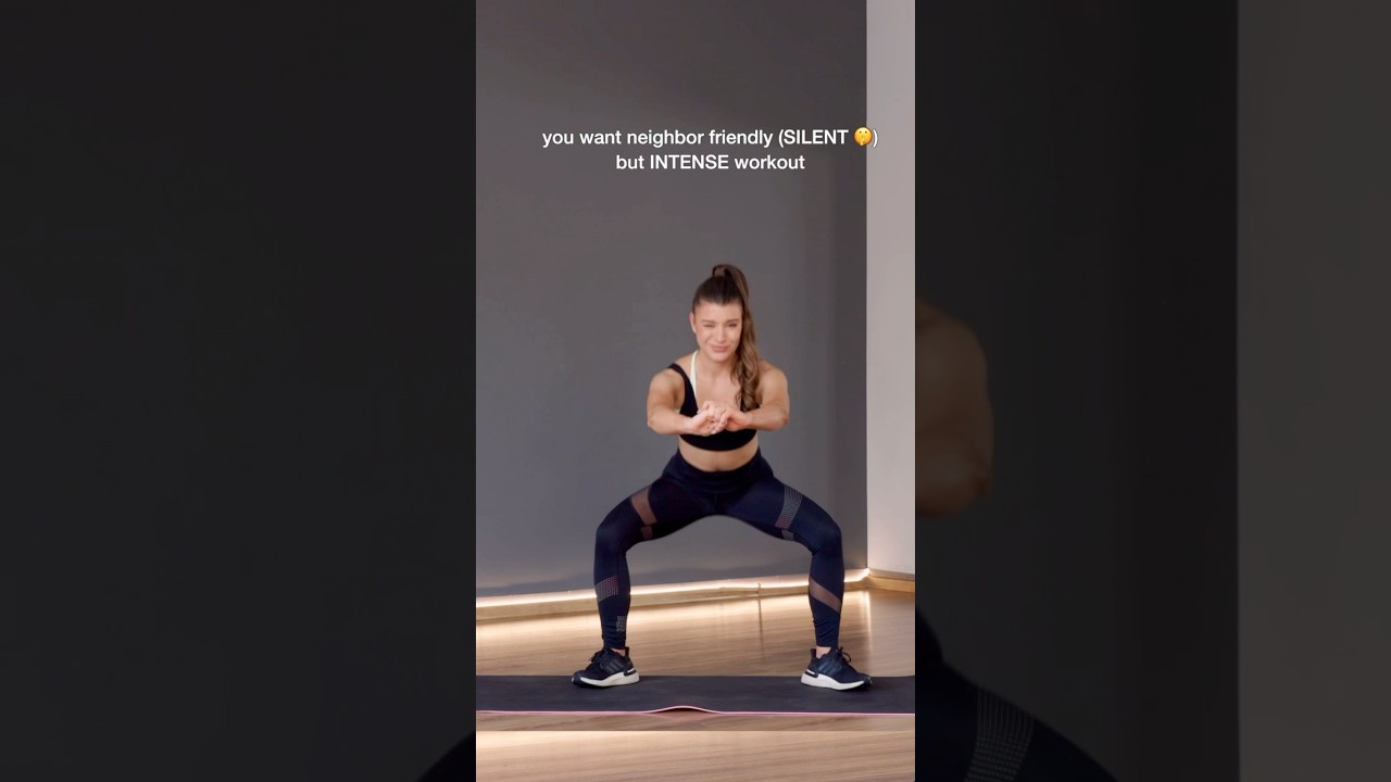 no jumping doesn&rsquo;t mean no sweating 🥵 #hiitworkout #apartmentfriendly #lowimpactworkout #HIIT
