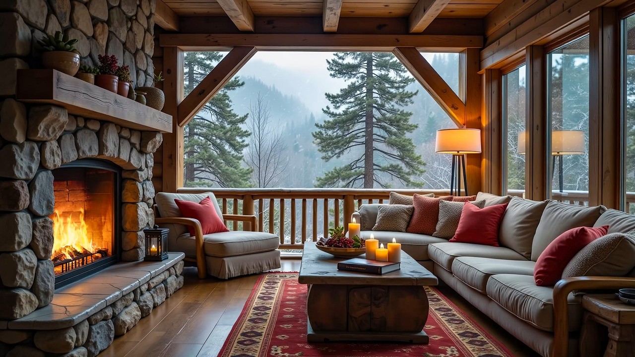 Snowy Landscapes with Piano Music ❄️ Perfect for Study and Relaxation