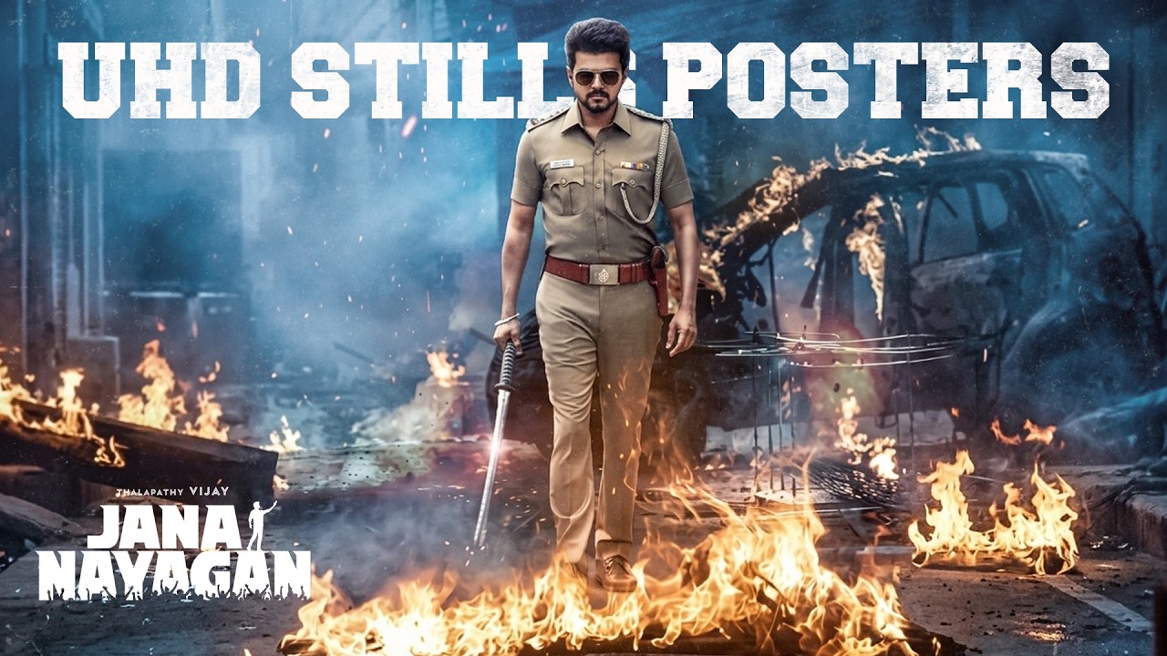 Jana Nayagan Movie UHD Stills | Thalapathy Vijay 4K Posters  | Download Link 👇