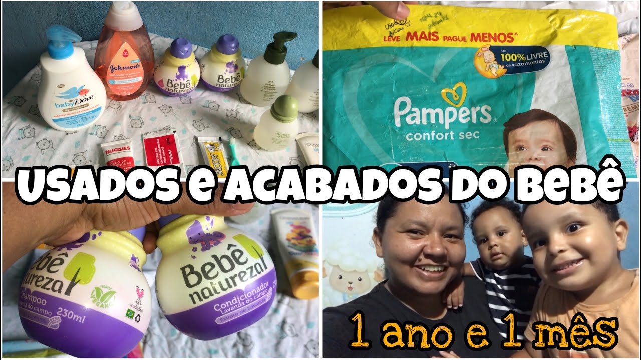 USADOS E ACABADOS DE 1 ANO E 1 MÊS DO BEBÊ  ITENS DE HIGIENE E FRALDAS ❤️ SUELEN OLIVEIRA 