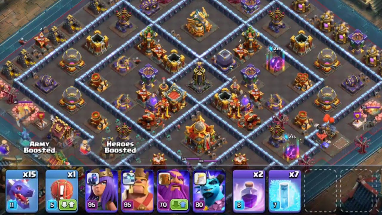 TH16 Dragon Attack Strategy Clash of Clans | Nasar Nature 